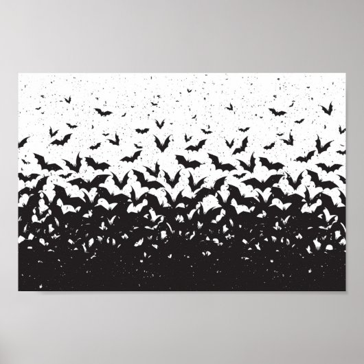 Poster Chauves-souris en vol (Devant)