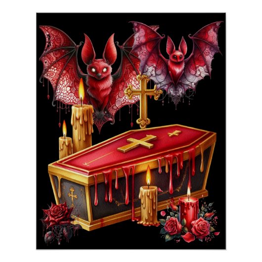 Poster Chauves-souris vampires (Devant)