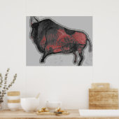 Poster Chauvet Bison (Cuisine)