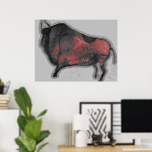 Poster Chauvet Bison (Bureau à domicile)