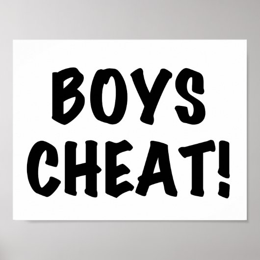Poster Cheat de Boys (Devant)