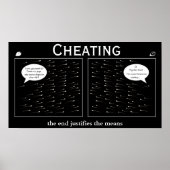 Poster Cheating - Motivational Demotivational (Devant)
