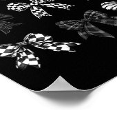 Poster Checkered Bow Coquette Funny Gift Tee Women, Men  (Coin)