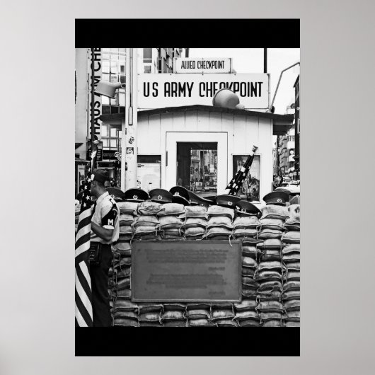 Poster Checkpoint Charlie Berlin (Devant)