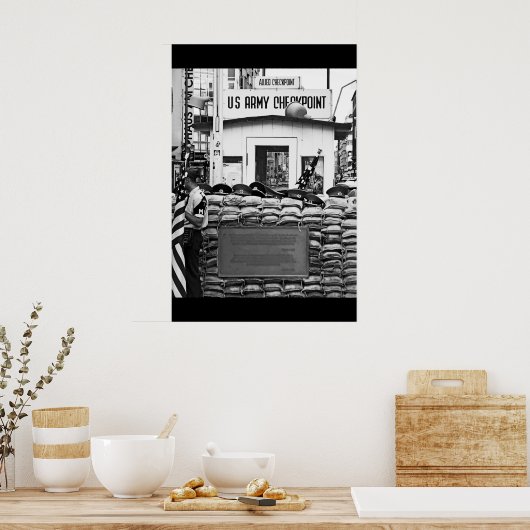 Poster Checkpoint Charlie Berlin (Cuisine)