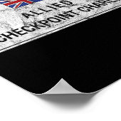 Poster Checkpoint Charlie Guerre froide Berlin Mur Est Al (Coin)