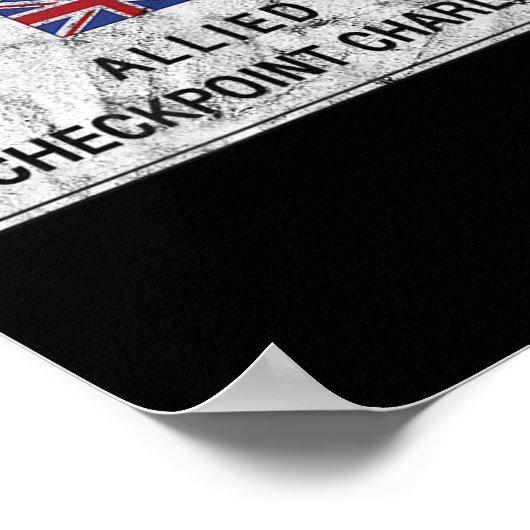 Poster Checkpoint Charlie Guerre froide Berlin Mur Est Al (Coin)