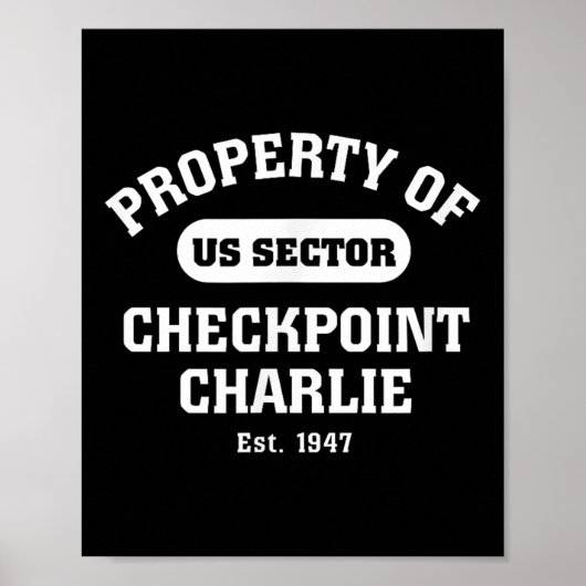 Poster Checkpoint Charlie Guerre froide Berlin Mur Est Al (Devant)