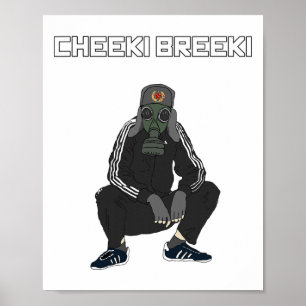 Poster Cheeki Breeki - Gopnik Style slav Amusant Gamer St