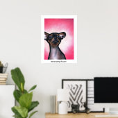 Poster Cheeky Chihuahua, leevandergrift.com (Bureau à domicile)