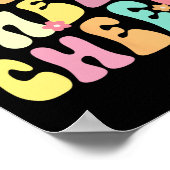 Poster Cheer Cheer Cheer Groovy Rétro (Coin)