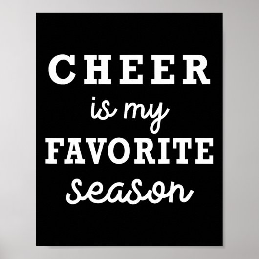 Poster Cheer est ma saison préférée Compétition de Cheerl (Devant)