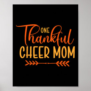 Poster Cheer Maman Cheerleading automne Action de grâce R
