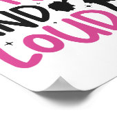 Poster Cheer Menant petite et fort (Coin)