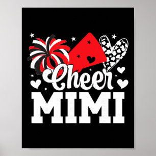 Poster Cheer Mimi d'une pom-pom girl Mimi cheerleading Mi
