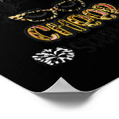 Poster Cheer Stepmaman Leopard Messy Bun Pom-pom girl (Coin)