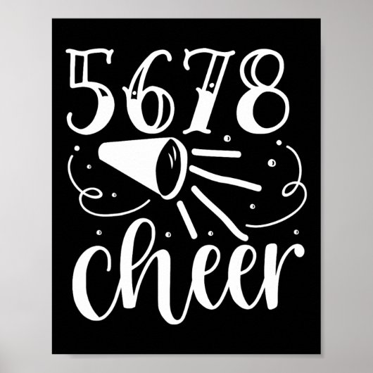 Poster Cheerleader 5 6 7 8 Cheer (Devant)