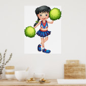 Poster Cheerleader Girl (Cuisine)