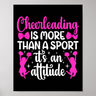 Poster Cheerleading C'est Une Attitude Cheerleader Cheer