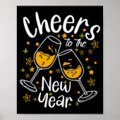 Poster Cheers To A New Year Eve Party Countdown Happy New (Devant)
