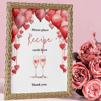 Poster Cheers to Love Sweet Fête des mariées Recette Part