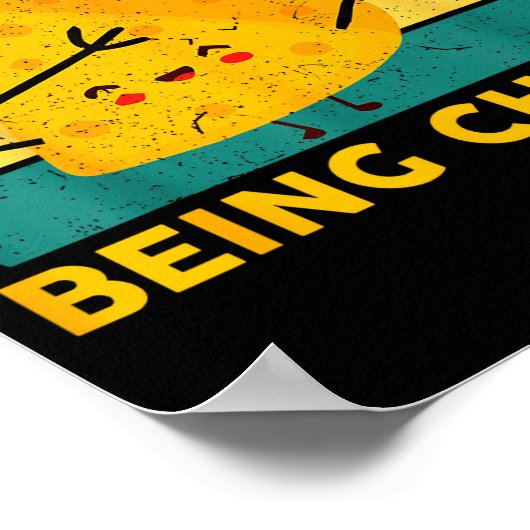 Poster Cheese It Aint Easy Being Cheesy Funny Graphic Kid (Coin)