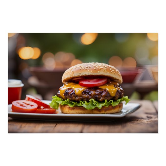 Poster Cheeseburger (Devant)