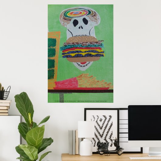 Poster Cheeseburger au paradis (Bureau à domicile)