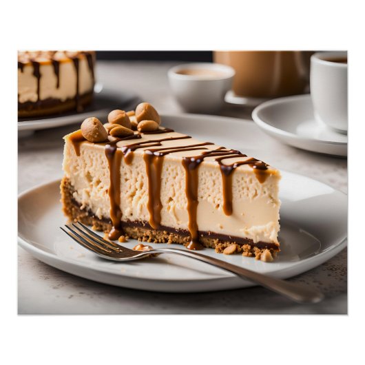 Poster Cheesecake au beurre de cacahuète (Devant)