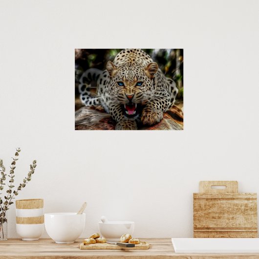 Poster Cheetah aux yeux bleus (Cuisine)