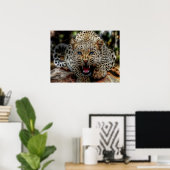 Poster Cheetah aux yeux bleus (Bureau à domicile)