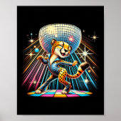 Poster Cheetah esthétique Disco Danseuse Éffrayante Danse (Devant)