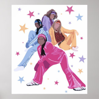 Poster Cheetah filles 2000s nostalgie raven symone