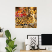 POSTER CHEETAH JUSTE CHILLIN (Bureau à domicile)