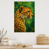 Poster Cheetah Wall Decor Nature Lovers (Cuisine)