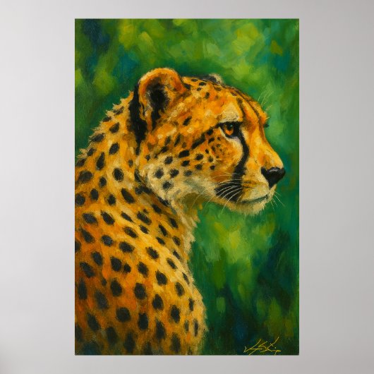 Poster Cheetah Wall Decor Nature Lovers (Devant)