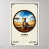 Poster Cheetah Zoology Series (Devant)
