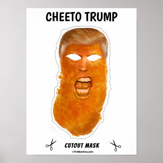 Poster Cheeto Trump Masque Halloween (Devant)