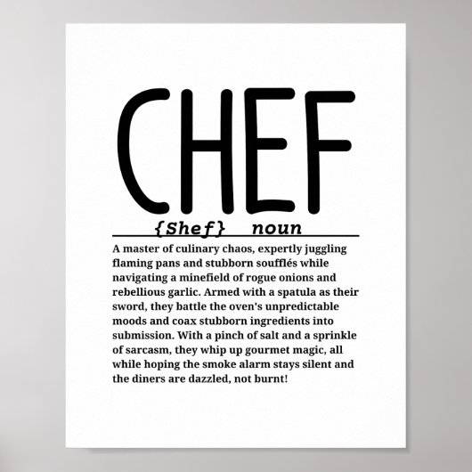 Poster Chef (Devant)