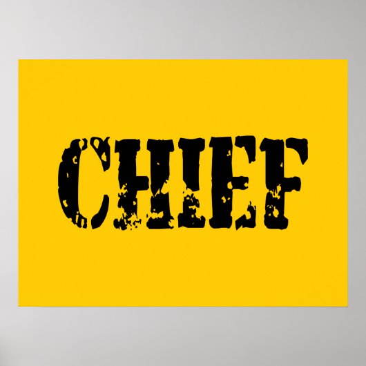 POSTER CHEF (Devant)