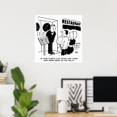 Poster Chef au restaurant Not Bein on Television Cartoon (Bureau à domicile)