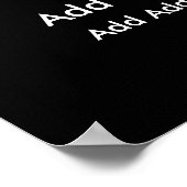 Poster Chef Casquette Cuisine gastronomique (Coin)