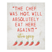 Chef Chaud Funny Cuisine Avis Poivrons épicés