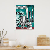 Poster Chef Crâne 4 (Cuisine)