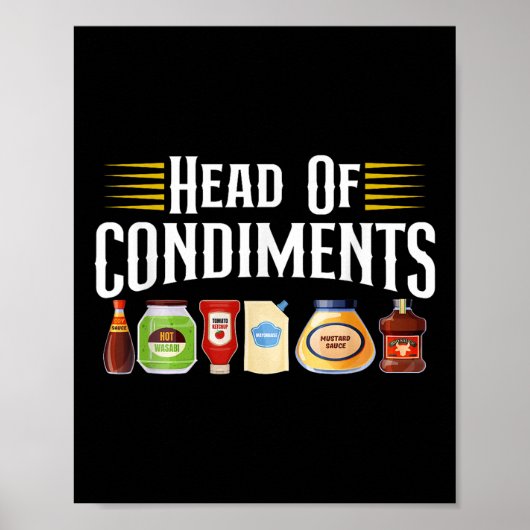 Poster Chef De Condiments Barbecue Grill Barbecue Viande (Devant)