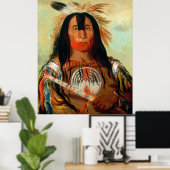 Poster Chef de guerre des Indiens de sang. (Bureau à domicile)