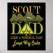 Poster Chef De Scout Papa Camping Scouting Pour Hommes Pè (Devant)