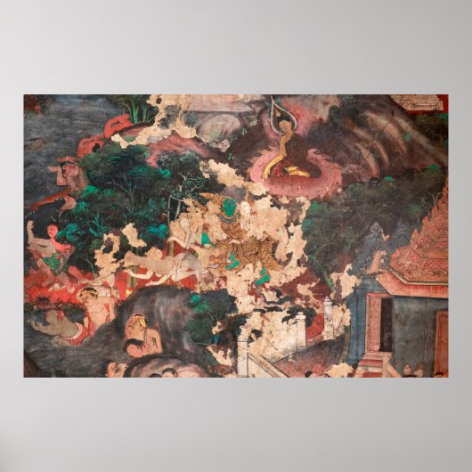 Poster Chef-d'oeuvre de l'art traditionnel de la peinture (Devant)