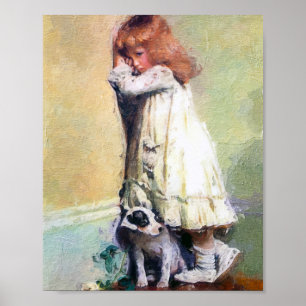 Poster Chef-d'œuvre de peinture à l'huile vintage en disg