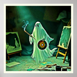 Poster Chef-d'oeuvre Eerie de l'artiste fantôme